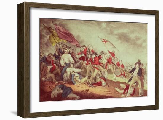 Battle at Bunker's Hill-Currier & Ives-Framed Giclee Print