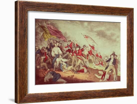 Battle at Bunker's Hill-Currier & Ives-Framed Giclee Print