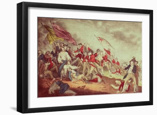 Battle at Bunker's Hill-Currier & Ives-Framed Giclee Print