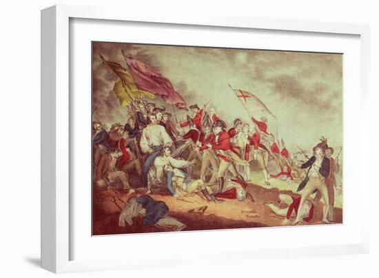 Battle at Bunker's Hill-Currier & Ives-Framed Giclee Print