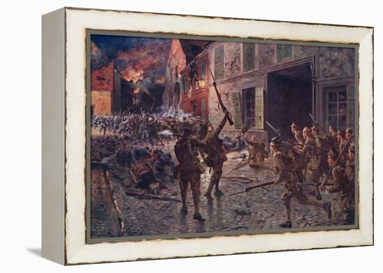 Battle at Landrecies-H B Wollen-Framed Stretched Canvas