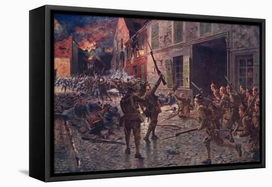 Battle at Landrecies-H B Wollen-Framed Stretched Canvas