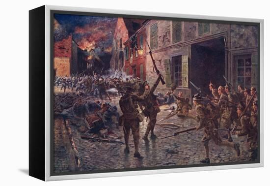 Battle at Landrecies-H B Wollen-Framed Stretched Canvas