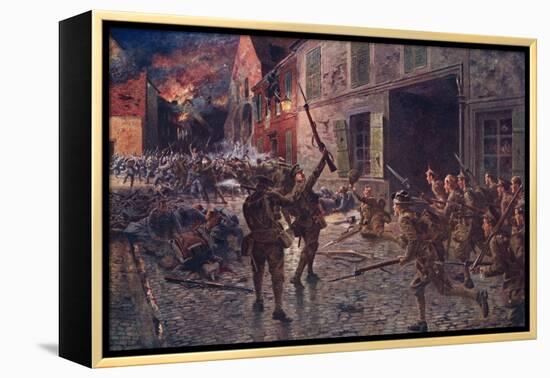 Battle at Landrecies-H B Wollen-Framed Stretched Canvas