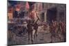 Battle at Landrecies-H B Wollen-Mounted Art Print