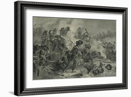 Battle at Wilson's Creek, Mo, 1878-Felix Octavius Carr Darley-Framed Giclee Print