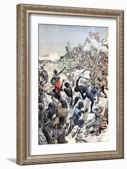 Battle Bet Herero and German Colonials Windhoek Namibia (Feb 1904)-null-Framed Giclee Print