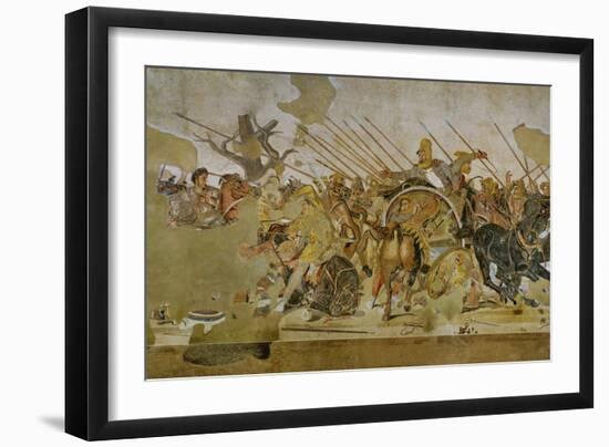 Battle Between Alexander the Great and King Dareios (Battle of Issos)-null-Framed Giclee Print