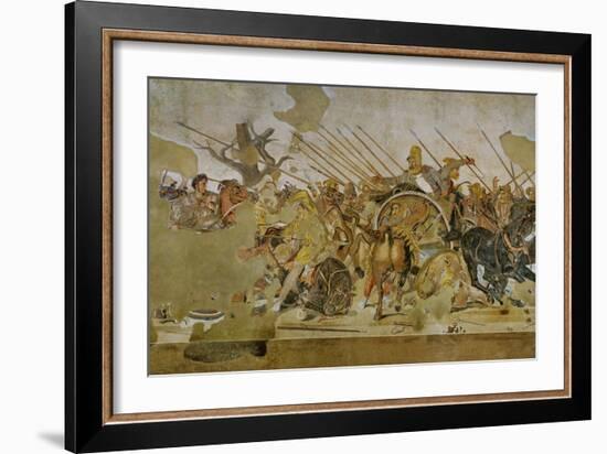 Battle Between Alexander the Great and King Dareios (Battle of Issos)-null-Framed Giclee Print