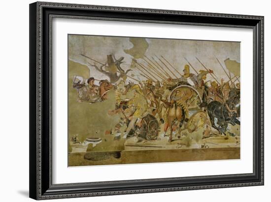 Battle Between Alexander the Great and King Dareios (Battle of Issos)-null-Framed Giclee Print
