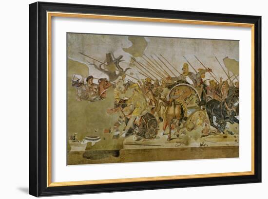 Battle Between Alexander the Great and King Dareios (Battle of Issos)-null-Framed Giclee Print