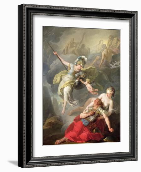 Battle Between Minerva and Mars, 1771-Joseph Benoit Suvee-Framed Giclee Print