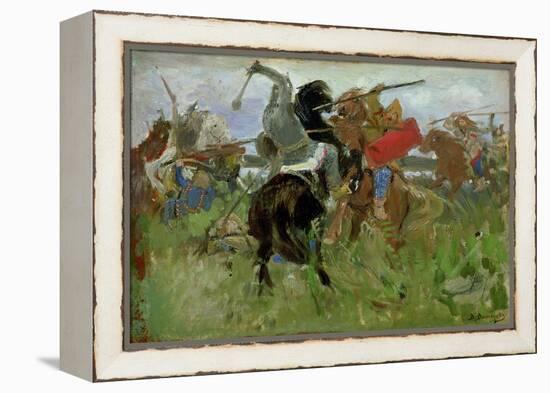 Battle Between the Scythians and the Slavonians, 1879-Victor Mikhailovich Vasnetsov-Framed Premier Image Canvas