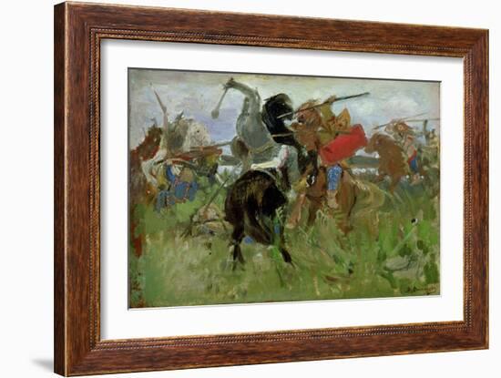 Battle Between the Scythians and the Slavonians, 1879-Victor Mikhailovich Vasnetsov-Framed Giclee Print