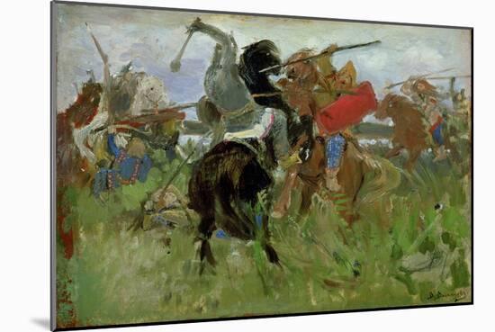 Battle Between the Scythians and the Slavonians, 1879-Victor Mikhailovich Vasnetsov-Mounted Giclee Print