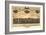 Battle Creek, Michigan - Panoramic Map-Lantern Press-Framed Art Print