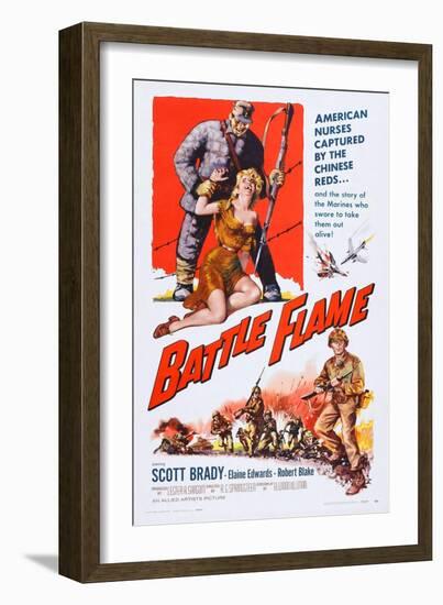 Battle Flame, Bottom Right: Scott Brady, 1959-null-Framed Art Print