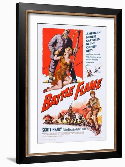 Battle Flame, Bottom Right: Scott Brady, 1959-null-Framed Art Print