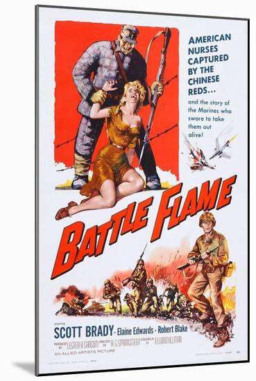 Battle Flame, Bottom Right: Scott Brady, 1959-null-Mounted Art Print