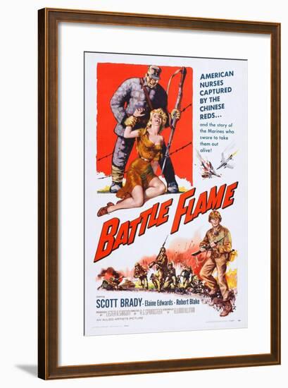 Battle Flame, Bottom Right: Scott Brady, 1959-null-Framed Art Print