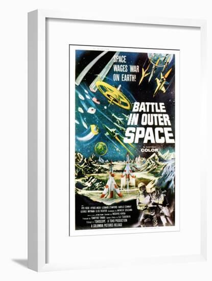 Battle In Outer Space, (AKA Uchu Daisenso), 1959-null-Framed Art Print