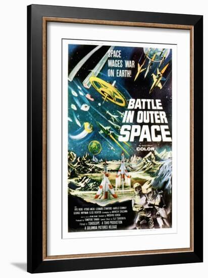 Battle In Outer Space, (AKA Uchu Daisenso), 1959-null-Framed Art Print