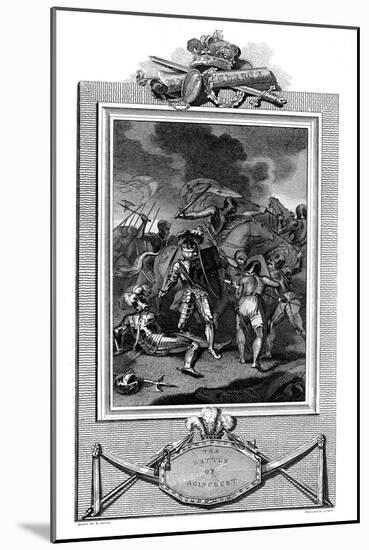 Battle of Agincourt, Hundred Years War, October 1415-A Smith-Mounted Giclee Print