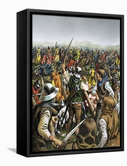 Battle of Agincourt-Mike White-Framed Premier Image Canvas