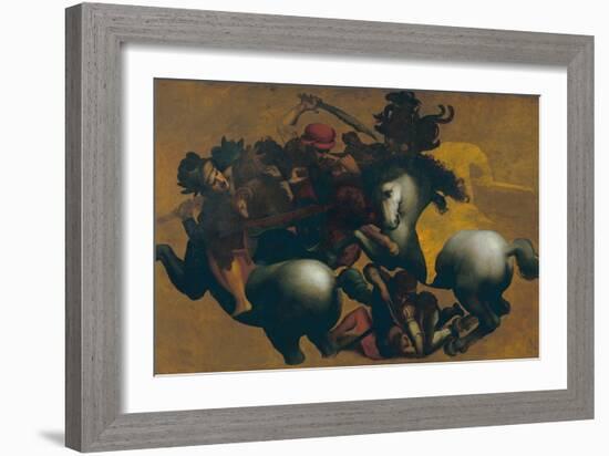 Battle of Anghiari, c.1560-Leonardo da Vinci-Framed Giclee Print