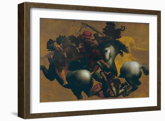 Battle of Anghiari, c.1560-Leonardo da Vinci-Framed Giclee Print