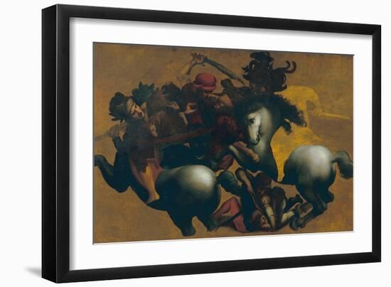 Battle of Anghiari, c.1560-Leonardo da Vinci-Framed Giclee Print