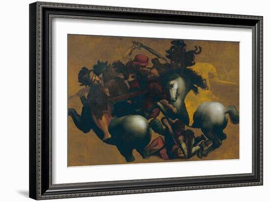 Battle of Anghiari, c.1560-Leonardo da Vinci-Framed Giclee Print