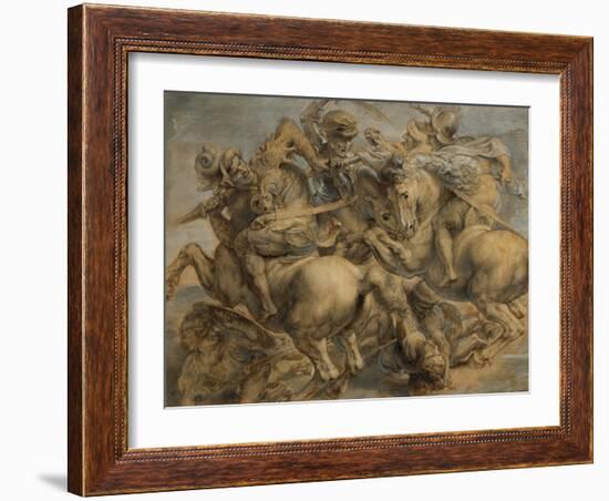 Battle of Anghiari-Peter Paul Rubens-Framed Premium Giclee Print