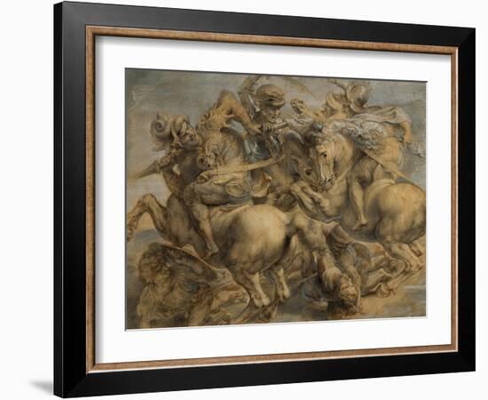 Battle of Anghiari-Peter Paul Rubens-Framed Premium Giclee Print