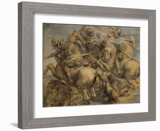 Battle of Anghiari-Peter Paul Rubens-Framed Giclee Print