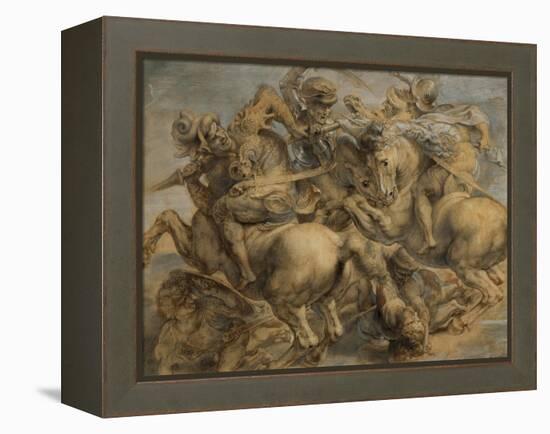 Battle of Anghiari-Peter Paul Rubens-Framed Premier Image Canvas