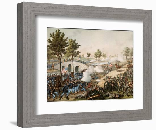 Battle of Antietam, also known as the Battle of Sharpsburg, 17 September 1862-null-Framed Giclee Print