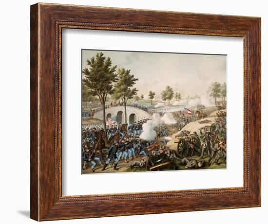 Battle of Antietam, also known as the Battle of Sharpsburg, 17 September 1862-null-Framed Giclee Print