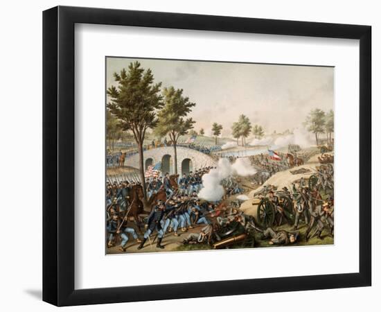 Battle of Antietam, also known as the Battle of Sharpsburg, 17 September 1862-null-Framed Giclee Print