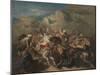 Battle of Arab Horsemen around a Standard (Bataille De Cavaliers Arabes Autour D'un Étendard), 1854-Theodore Chasseriau-Mounted Giclee Print