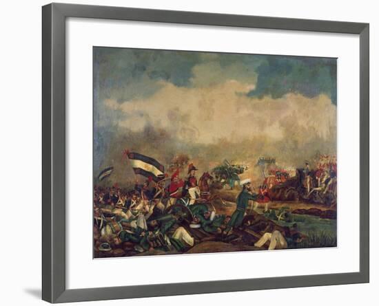 Battle of Arroyo Grande, December 6, 1842-null-Framed Giclee Print