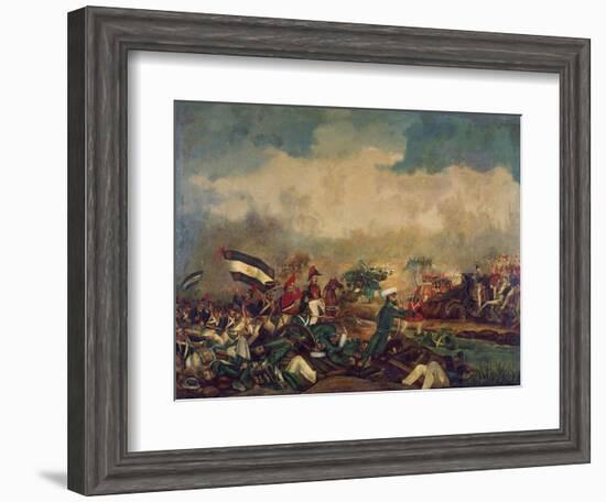 Battle of Arroyo Grande, December 6, 1842-null-Framed Giclee Print