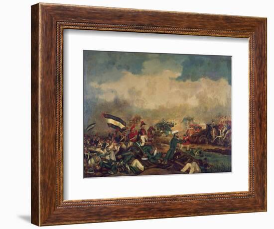 Battle of Arroyo Grande, December 6, 1842-null-Framed Giclee Print