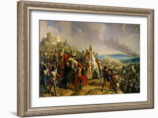 Battle of Askalon, 18th November 1177, 1842-Charles-Philippe Lariviere-Framed Giclee Print