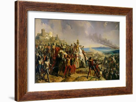 Battle of Askalon, 18th November 1177, 1842-Charles-Philippe Lariviere-Framed Giclee Print