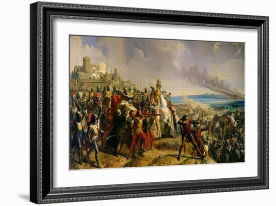 Battle of Askalon, 18th November 1177, 1842-Charles-Philippe Lariviere-Framed Giclee Print