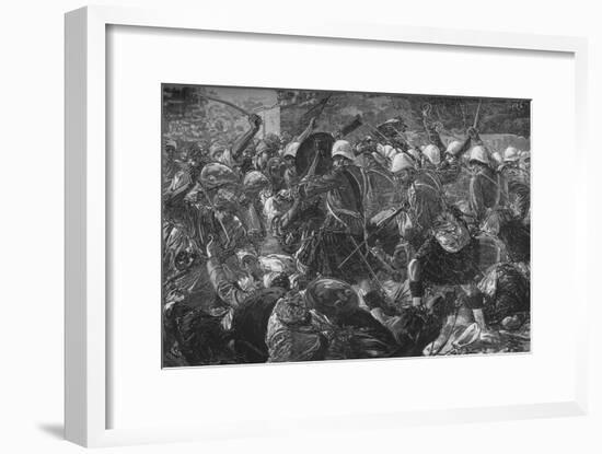 'Battle of Baba Wali: The Highlanders Clearing a Village', c1880-Unknown-Framed Giclee Print