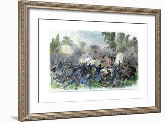 Battle of Baker's Creek, Mississippi, American Civil War, May 1863-null-Framed Giclee Print