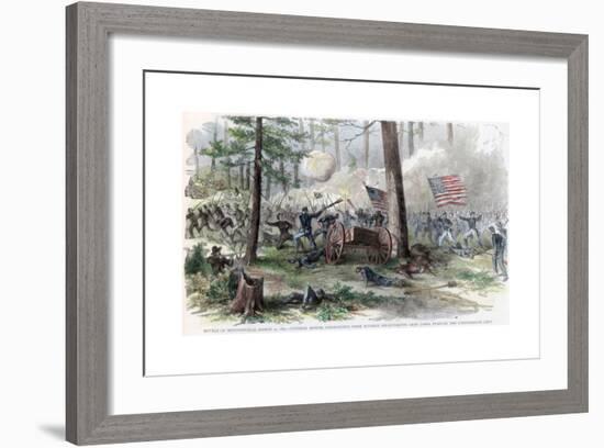 Battle of Bentonville, North Carolina, American Civil War, March 1865-null-Framed Giclee Print