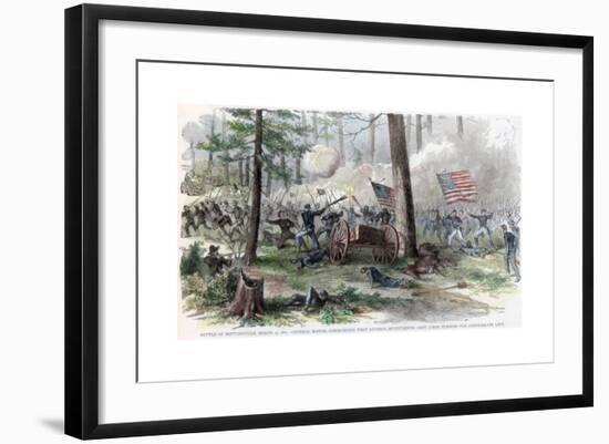 Battle of Bentonville, North Carolina, American Civil War, March 1865-null-Framed Giclee Print